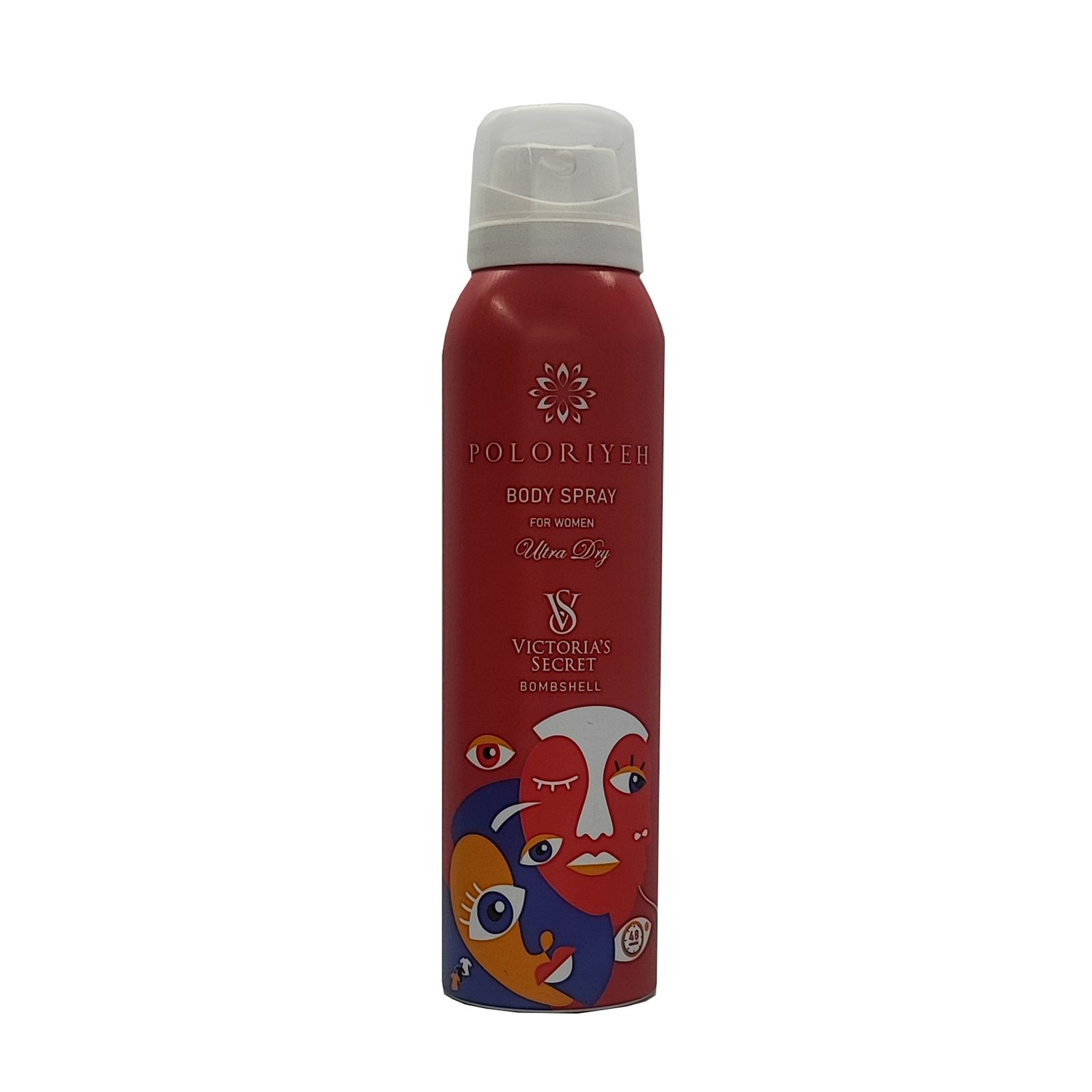 اسپری خوشبو کننده بدن پلریه بدن بمب شل (قرمز) 150ml Poloriyeh
