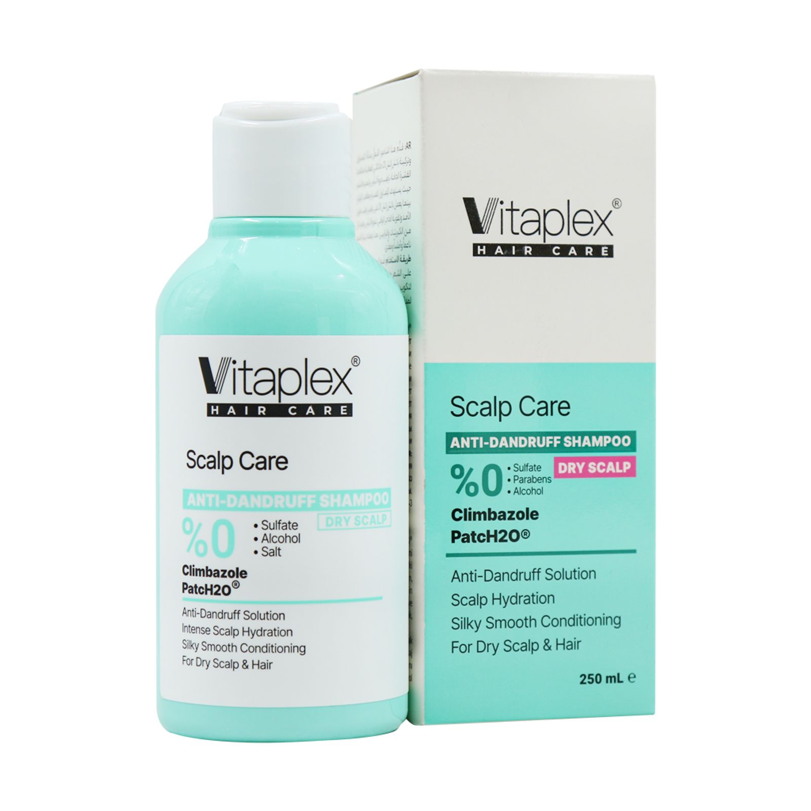 شامپو ویتاپلکس ضد شوره مناسب مو و پوست خشک و حساس250ml مدل sculp care